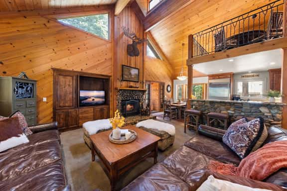 Trailside Tahoe Cabin Near Kings Beach | Sleeps 10 | 2 Cal King Bedrooms - Image 1